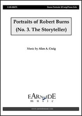 Portraits of Robert Burns piano sheet music cover